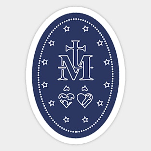 Miraculous Medal white Sticker